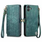 For Nothing CMF Phone 1 Geometric Zipper Wallet Side Buckle Leather Phone Case(Green) - 2