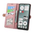 For Nothing CMF Phone 1 Geometric Zipper Wallet Side Buckle Leather Phone Case(Pink) - 3