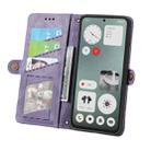 For Nothing CMF Phone 1 Geometric Zipper Wallet Side Buckle Leather Phone Case(Purple) - 3