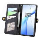 For OnePlus Nord CE 4 Geometric Zipper Wallet Side Buckle Leather Phone Case(Black) - 3