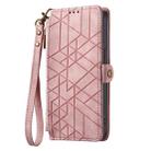 For OnePlus Nord N30 SE Geometric Zipper Wallet Side Buckle Leather Phone Case(Pink) - 2