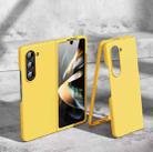 For Samsung Galaxy Z Fold6 5G Skin feeling Folding Shockproof Phone Case(Yellow) - 1