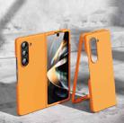 For Samsung Galaxy Z Fold6 5G Skin feeling Folding Shockproof Phone Case(Orange) - 1