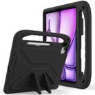 For iPad Pro 13 2024 Handle EVA Shockproof Tablet Case with Holder(Black) - 1