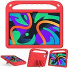 For iPad Pro 13 2024 Handle EVA Shockproof Tablet Case with Holder(Red) - 2