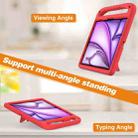 For iPad Air 13 2024 Handle EVA Shockproof Tablet Case with Holder(Red) - 3