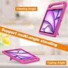 For iPad Air 13 2024 Handle EVA Shockproof Tablet Case with Holder(RoseRed) - 3