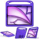 For iPad Air 13 2024 Handle EVA Shockproof Tablet Case with Holder(Purple) - 2