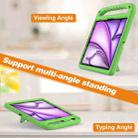 For iPad Air 13 2024 Handle EVA Shockproof Tablet Case with Holder(Green) - 3