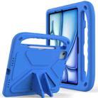 For iPad Air 11 / Pro 11 2024 Handle EVA Shockproof Tablet Case with Holder(Blue) - 1