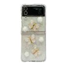 For Samsung Galaxy Z Flip4 Three-dimensional Butterfly Glitter TPU  Phone Case(Gold) - 1