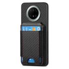 For Huawei Mate 70 Pro Carbon Fiber Vertical Flip Wallet Stand Phone Case(Black) - 2