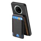 For Huawei Mate 70 Pro Carbon Fiber Vertical Flip Wallet Stand Phone Case(Black) - 3