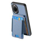 For Huawei nova 14 Ultra Carbon Fiber Vertical Flip Wallet Stand Phone Case(Blue) - 3