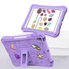 For iPad Pro 10.5 / Air 10.5 2019 Hi Baby EVA Full Body Tablet Case with Strap(Light Purple) - 2