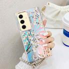 For Samsung Galaxy S24 5G Electroplating Laser Flower Phone Case with Wrist Strap(Pear Blossom AH17) - 1