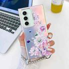 For Samsung Galaxy S23 FE 5G Electroplating Laser Flower Phone Case with Wrist Strap(Zinnia AH9) - 1