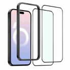 For iPhone 16 Plus NORTHJO 2pcs A++ Tempered Glass Film with Installation Frame - 2