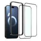 For iPhone 16 Pro NORTHJO 2pcs A++ Tempered Glass Film with Installation Frame - 2