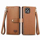 For T-Mobile T Phone 2 Pro 5G Love Zipper Lanyard Leather Phone Case(Brown) - 2