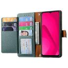 For T-Mobile T Phone 2 5G Love Zipper Lanyard Leather Phone Case(Green) - 3