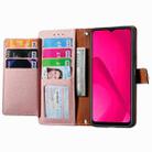 For T-Mobile T Phone 2 5G Love Zipper Lanyard Leather Phone Case(Pink) - 3