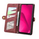 For T-Mobile T Phone 2 5G Geometric Zipper Wallet Side Buckle Leather Phone Case(Red) - 3