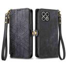 For T-Mobile T Phone 2 5G Geometric Zipper Wallet Side Buckle Leather Phone Case(Black) - 2