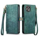 For T-Mobile T Phone 2 Pro 5G Geometric Zipper Wallet Side Buckle Leather Phone Case(Green) - 2