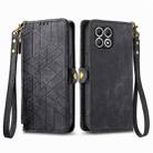 For T-Mobile REVVL 7 5G Geometric Zipper Wallet Side Buckle Leather Phone Case(Black) - 2