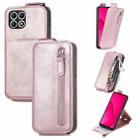 For T-Mobile T Phone 2 5G Zipper Wallet Vertical Flip Leather Phone Case(Rose Gold) - 1