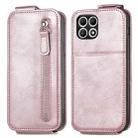 For T-Mobile T Phone 2 5G Zipper Wallet Vertical Flip Leather Phone Case(Rose Gold) - 2
