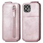 For T-Mobile T Phone 2 Pro 5G Zipper Wallet Vertical Flip Leather Phone Case(Rose Gold) - 2