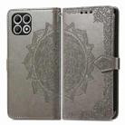 For T-Mobile T Phone 2 5G Mandala Flower Embossed Leather Phone Case(Gray) - 2