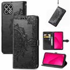 For T-Mobile T Phone 2 Pro 5G Mandala Flower Embossed Leather Phone Case(Black) - 1