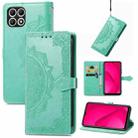 For T-Mobile T Phone 2 Pro 5G Mandala Flower Embossed Leather Phone Case(Green) - 1