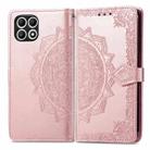 For T-Mobile REVVL 7 5G Mandala Flower Embossed Leather Phone Case(Rose Gold) - 2