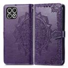 For T-Mobile REVVL 7 5G Mandala Flower Embossed Leather Phone Case(Purple) - 2