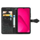 For T-Mobile REVVL 7 5G Mandala Flower Embossed Leather Phone Case(Black) - 3