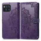 For T-Mobile REVVL 7 Pro 5G Mandala Flower Embossed Leather Phone Case(Purple) - 2