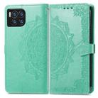 For T-Mobile REVVL 7 Pro 5G Mandala Flower Embossed Leather Phone Case(Green) - 2