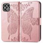 For T-Mobile T Phone 2 5G Butterfly Love Flower Embossed Leather Phone Case(Rose Gold) - 2