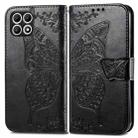 For T-Mobile T Phone 2 Pro 5G Butterfly Love Flower Embossed Leather Phone Case(Black) - 2