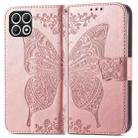 For T-Mobile T Phone 2 Pro 5G Butterfly Love Flower Embossed Leather Phone Case(Rose Gold) - 2