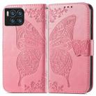 For T-Mobile REVVL 7 Pro 5G Butterfly Love Flower Embossed Leather Phone Case(Pink) - 2