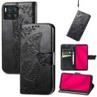 For T-Mobile REVVL 7 Pro 5G Butterfly Love Flower Embossed Leather Phone Case(Black) - 1