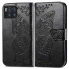 For T-Mobile REVVL 7 Pro 5G Butterfly Love Flower Embossed Leather Phone Case(Black) - 2