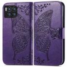 For T-Mobile REVVL 7 Pro 5G Butterfly Love Flower Embossed Leather Phone Case(Purple) - 2