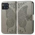 For T-Mobile REVVL 7 Pro 5G Butterfly Love Flower Embossed Leather Phone Case(Gray) - 2