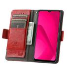 For T-Mobile T Phone 2 Pro 5G CaseNeo Splicing Dual Magnetic Buckle Leather Phone Case(Red) - 3